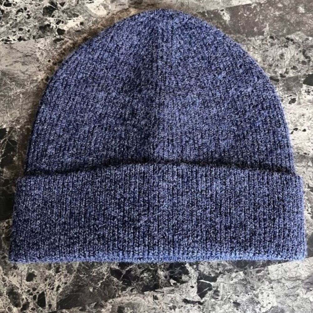 J. Crew Men's Soft Knit Beanie Hat Winter Navy Grey